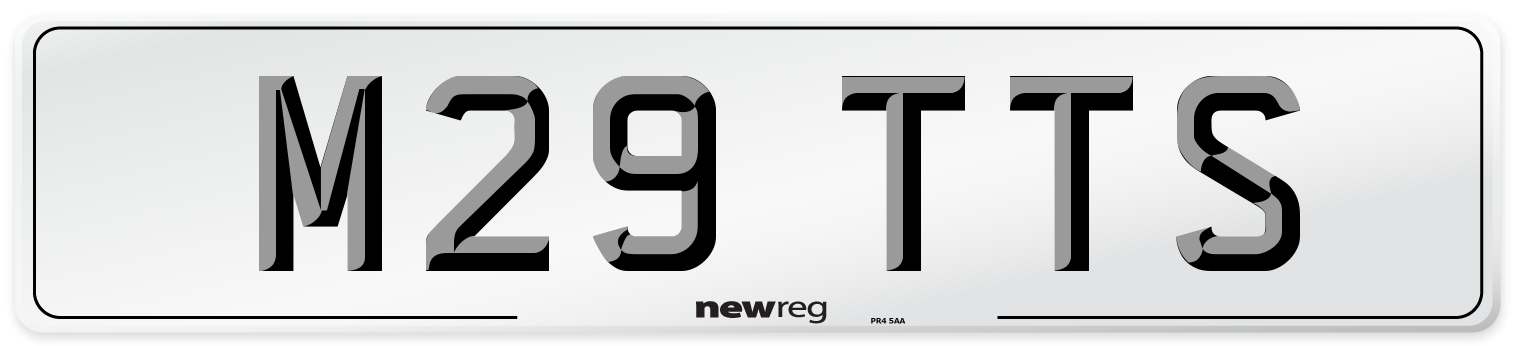 M29 TTS Number Plate from New Reg